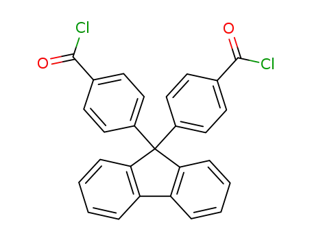 Molecular Structure of 54941-52-5 (Benzoyl chloride, 4,4'-(9H-fluoren-9-ylidene)bis-)