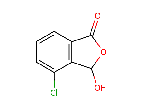 Molecular Structure of 52010-23-8 (1(3H)-Isobenzofuranone, 4-chloro-3-hydroxy-)