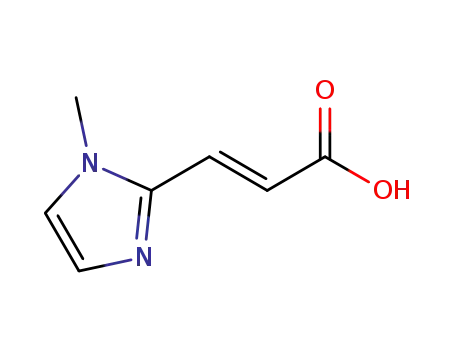 Molecular Structure of 773129-71-8 (2-Propenoicacid,3-(1-methyl-1H-imidazol-2-yl)-(9CI))