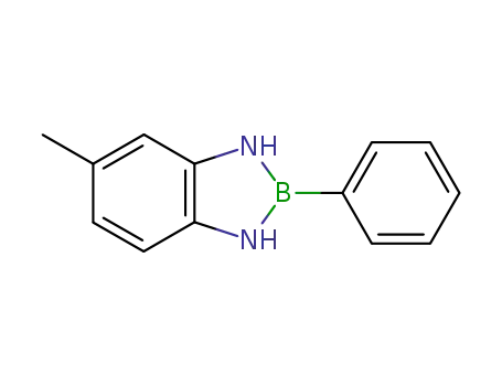 Molecular Structure of 28249-53-8 (1H-1,3,2-Benzodiazaborole, 2,3-dihydro-5-methyl-2-phenyl-)