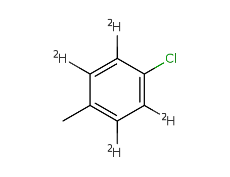 Molecular Structure of 85577-24-8 (4-CHLOROTOLUENE-2,3,5,6-D4)