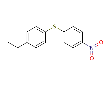 Molecular Structure of 62248-44-6 (Benzene, 1-ethyl-4-[(4-nitrophenyl)thio]-)