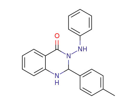 Molecular Structure of 1375103-53-9 (3-(phenylamino)-2-p-tolyl-2,3-dihydroquinazolin-4(1H)-one)