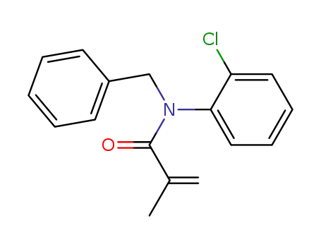 Molecular Structure of 74480-64-1 (N-Benzyl-N-(2-chloro-phenyl)-2-methyl-acrylamide)