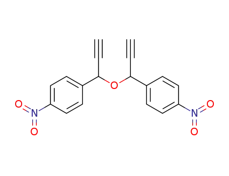 Molecular Structure of 123772-72-5 (di<1-(p-nitrophenyl)propargyl>ether)