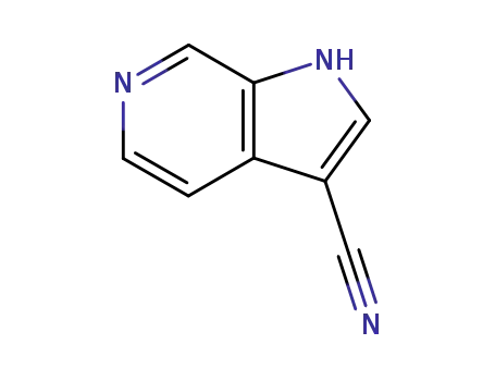 Molecular Structure of 25957-69-1 (1H-pyrrolo[2,3-c]pyridine-3-carbonitrile)