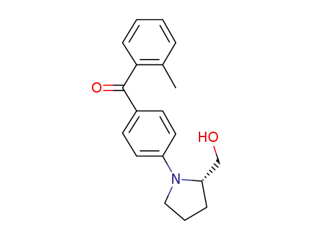 Molecular Structure of 1283147-06-7 ((S)-(4-(2-(hydroxymethyl)pyrrolidin-1-yl)phenyl)(o-tolyl)methanone)