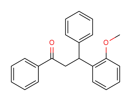 Molecular Structure of 64024-59-5 (1-Propanone, 3-(2-methoxyphenyl)-1,3-diphenyl-)