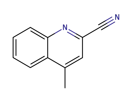 Molecular Structure of 10590-69-9 (2-CYANO-4-METHYLQUINOLINE)