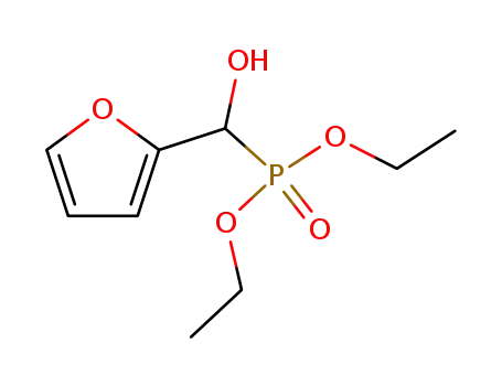 Molecular Structure of 20627-09-2 (diethyl (hydroxy(furan-2-yl)methyl)phosphonate)