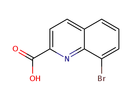 Molecular Structure of 914208-15-4 (8-BROMOQUINOLINE-2-CARBOXYLIC ACID)
