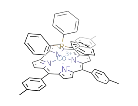 Molecular Structure of 1392321-89-9 (triphenylphosphine[5,10,15-tris-(4-methylphenyl)corrolato] cobalt(III))