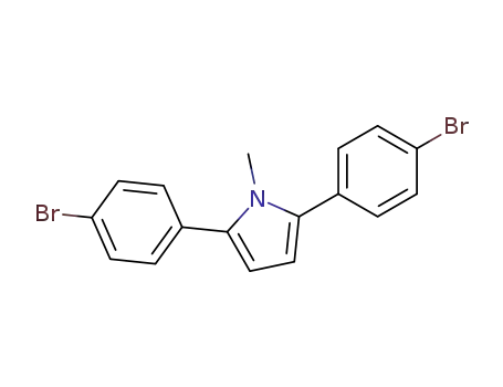 Molecular Structure of 63574-86-7 (2,5-bis(4-bromophenyl)-1-methyl-1H-pyrrole)