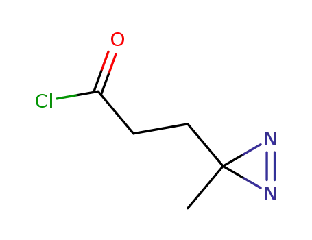 Molecular Structure of 25055-90-7 (3-Methyl-3H-diazirine-3-propionyl chloride)