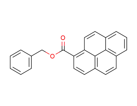 Molecular Structure of 67777-66-6 (1-Pyrenecarboxylic acid, phenylmethyl ester)