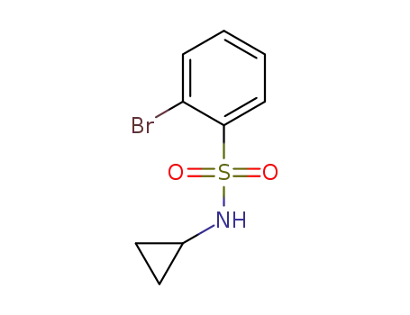 Molecular Structure of 951883-93-5 (N-Cyclopropyl 2-bromobenzenesulfonamide)