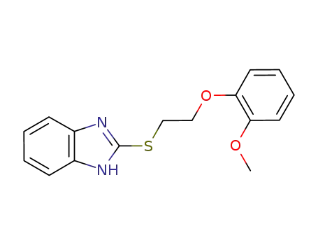 Molecular Structure of 319489-19-5 (2-{[2-(2-Methoxyphenoxy)ethyl]thio}-1H-benzimidazole)