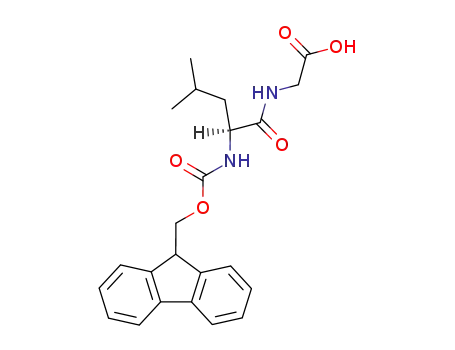 Molecular Structure of 82007-05-4 (FMOC-LEU-GLY-OH)