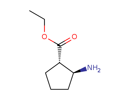 Cyclopentanecarboxylic acid, 2-amino-, ethyl ester, (1S-trans)- (9CI)