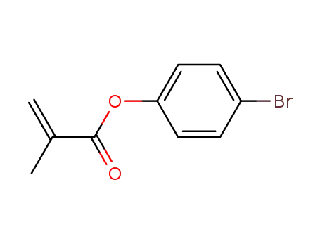 Molecular Structure of 36889-09-5 (2-Propenoic acid, 2-methyl-, 4-bromophenyl ester)