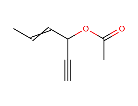 Molecular Structure of 16169-87-2 (4-Hexen-1-yn-3-ol, acetate)
