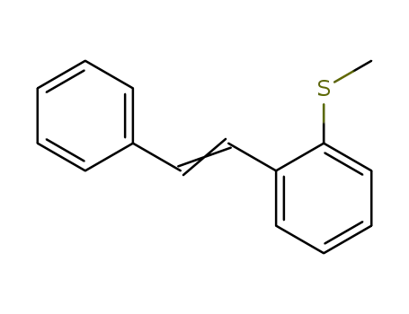 Molecular Structure of 134749-78-3 (1-Methylsulfanyl-2-((E)-styryl)-benzene)