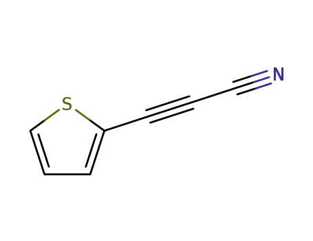 Molecular Structure of 73606-41-4 (2-Propynenitrile, 3-(2-thienyl)- (9CI))