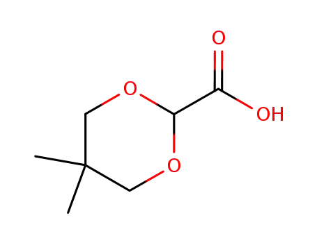 Molecular Structure of 744220-87-9 (1,3-Dioxane-2-carboxylicacid,5,5-dimethyl-(9CI))