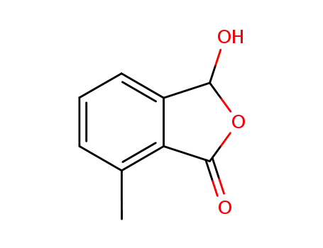 Molecular Structure of 63113-01-9 (3-hydroxy-7-methyl-2-benzofuran-1(3H)-one)