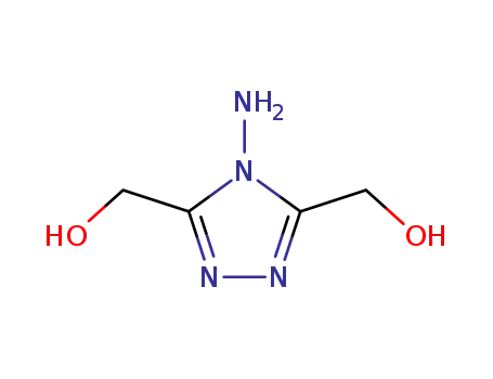 Molecular Structure of 21531-98-6 (4H-1,2,4-Triazole-3,5-dimethanol, 4-amino-)