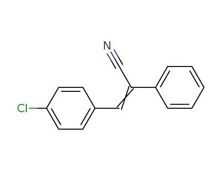 Molecular Structure of 3695-92-9 (P-CHLORO-A-PHENYLCINNAMONITRILE)