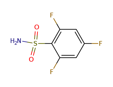 Molecular Structure of 502642-77-5 (2,4,6-TRIFLUOROBENZENESULPHONAMIDE)