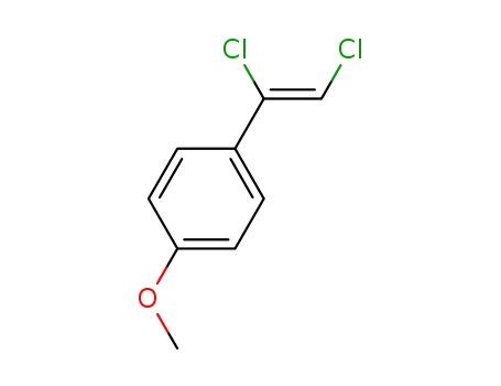 Molecular Structure of 87991-99-9 (Benzene, 1-(1,2-dichloroethenyl)-4-methoxy-, (Z)-)