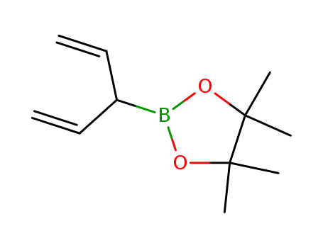 Molecular Structure of 102820-40-6 (2-(1-ethenyl-2-propenyl)-4,4,5,5-tetramethyl-1,3,2-dioxaborolane)