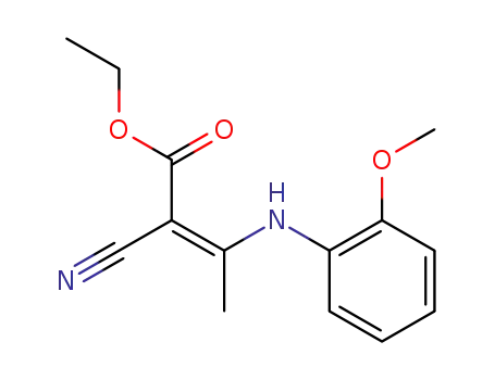 ethyl (Z)-2-cyano-3-(2-methoxyanilino)but-2-enoate