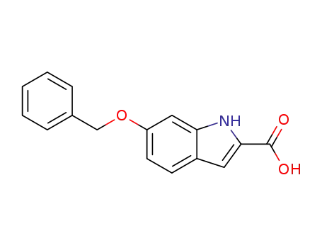 Molecular Structure of 40047-22-1 (6-(BENZYLOXY)-1H-INDOLE-2-CARBOXYLIC ACID)