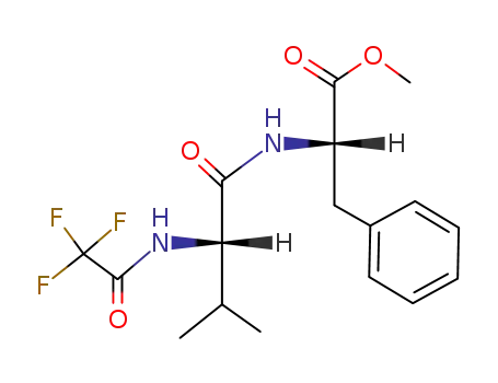 Molecular Structure of 4817-67-8 (L-Phenylalanine, N-[N-(trifluoroacetyl)-L-valyl]-, methyl ester)