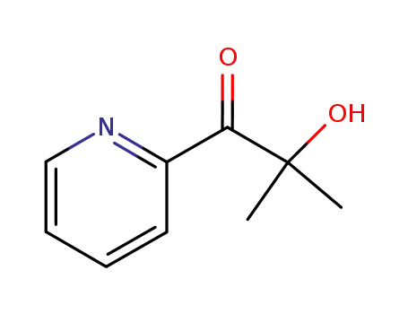 Molecular Structure of 7462-94-4 (2-hydroxy-2-Methyl-1-(2-pyridinyl)-1-Propanone)