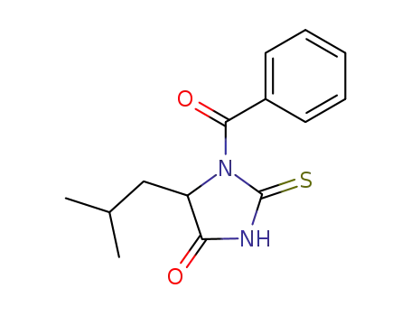 1-benzoyl-5-isobutyl-2-thioxoimidazolidin-4-one