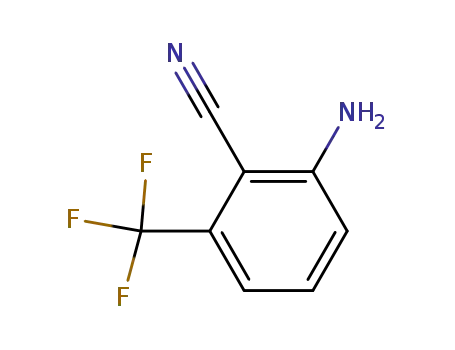 Molecular Structure of 58458-11-0 (2-Amino-6-(trifluoromethyl)benzonitrile)