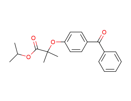 Molecular Structure of 42019-13-6 (2-(4-Benzoylphenoxy)-2-methylpropanoic acid isopropyl ester)