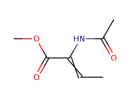 Molecular Structure of 57294-56-1 (2-Butenoic acid, 2-(acetylamino)-, methyl ester)