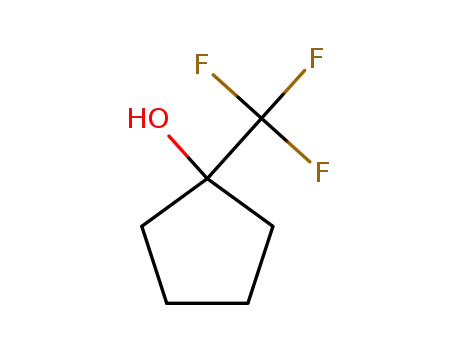Molecular Structure of 737765-57-0 (Cyclopentanol, 1-(trifluoromethyl)- (9CI))