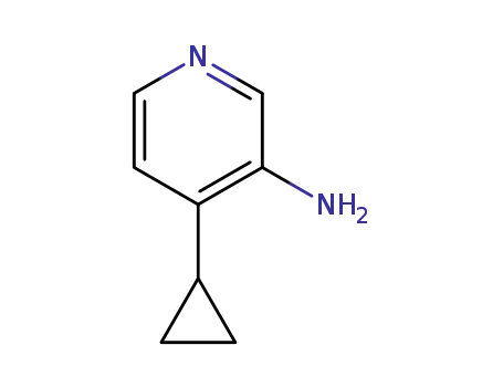 Molecular Structure of 1365763-16-1 (4-Cyclopropylpyridin-3-amine)