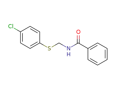 Molecular Structure of 92290-67-0 (N-(((4-chlorophenyl)thio)methyl)benzamide)