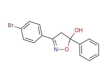 3-(4-bromophenyl)-5-phenyl-4,5-dihydroisoxazol-5-ol