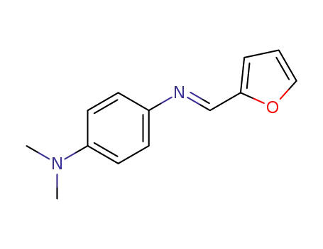 Molecular Structure of 13546-87-7 (1,4-Benzenediamine, N'-(2-furanylmethylene)-N,N-dimethyl-)