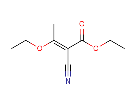 Molecular Structure of 932750-29-3 (Ethyl (E)-2-cyano-3-ethoxycrotonate)