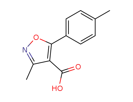 Molecular Structure of 91569-57-2 (4-Isoxazolecarboxylicacid,3-methyl-5-p-tolyl-(7CI))