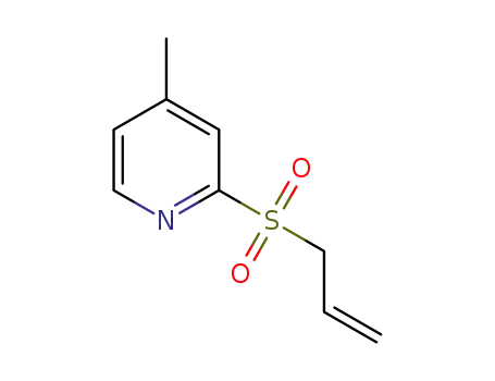 Molecular Structure of 2249891-89-0 (2-(allylsulfonyl)-4-methylpyridine)